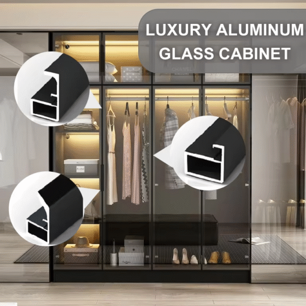 Aluminum Frame Glass Sliding Wardrobe Door Profile System - mato aluminum
