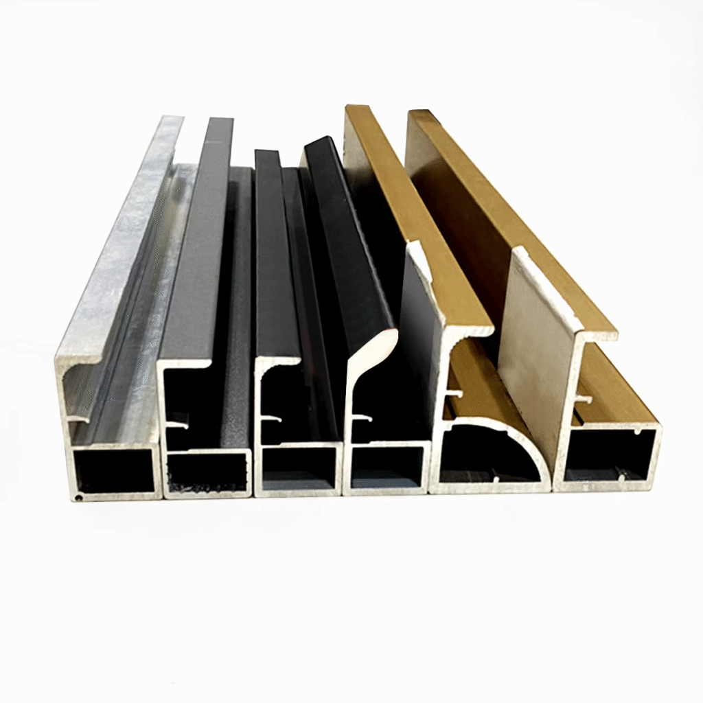 6063 Aluminum Profile for Kitchen Cabinet & Wardrobe Glass Door Frames ...