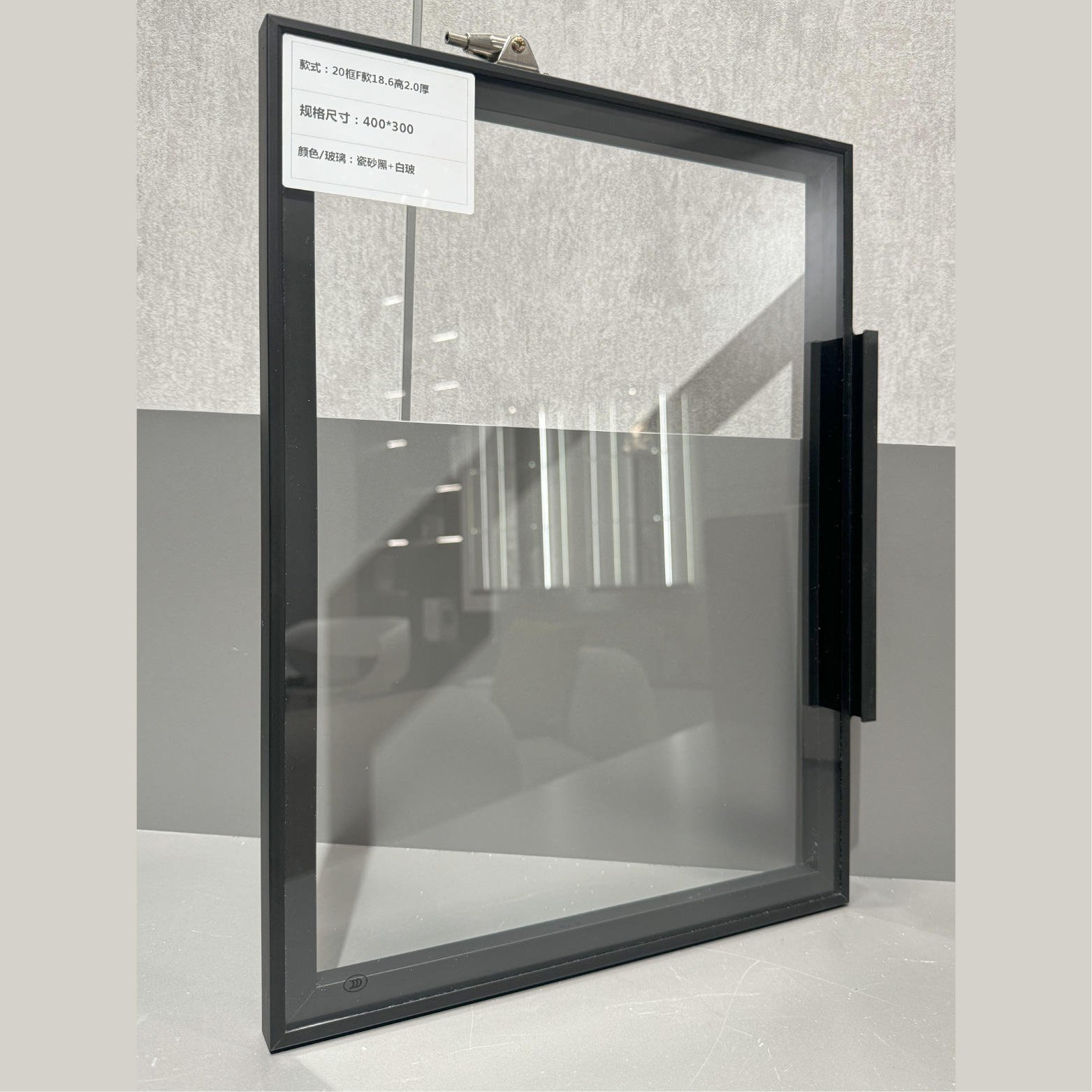 modern wardrobe with glass sliding doors