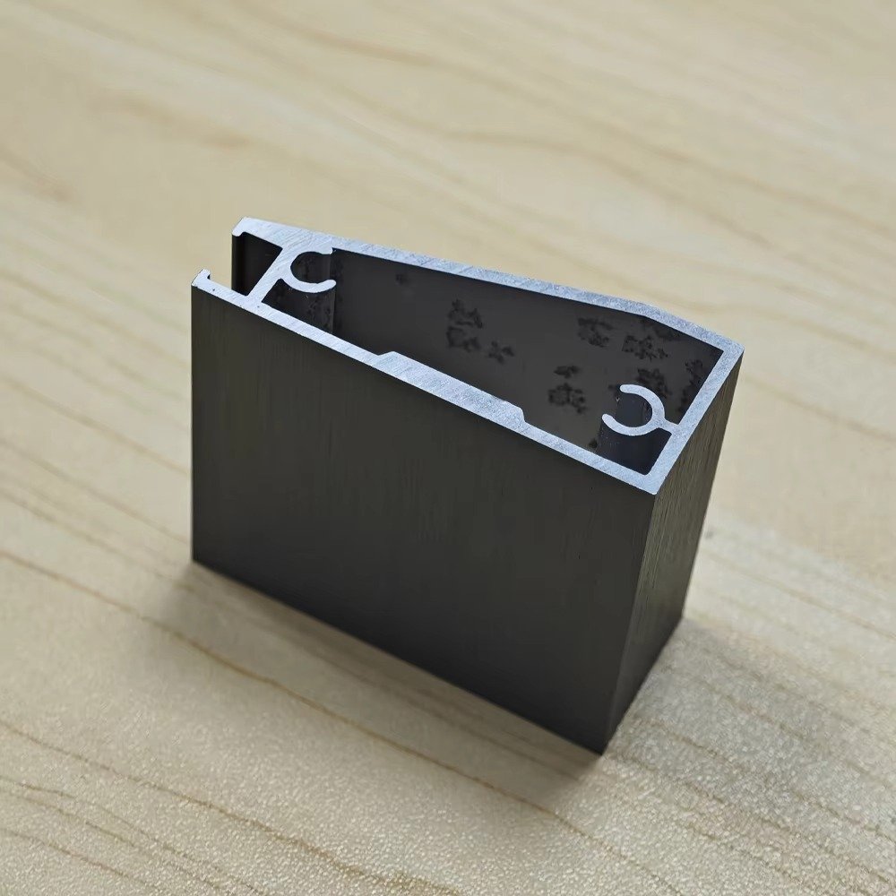 Aluminum Frames Boloni Glass Cabinet Door embedded handle/Long handle - Image 3