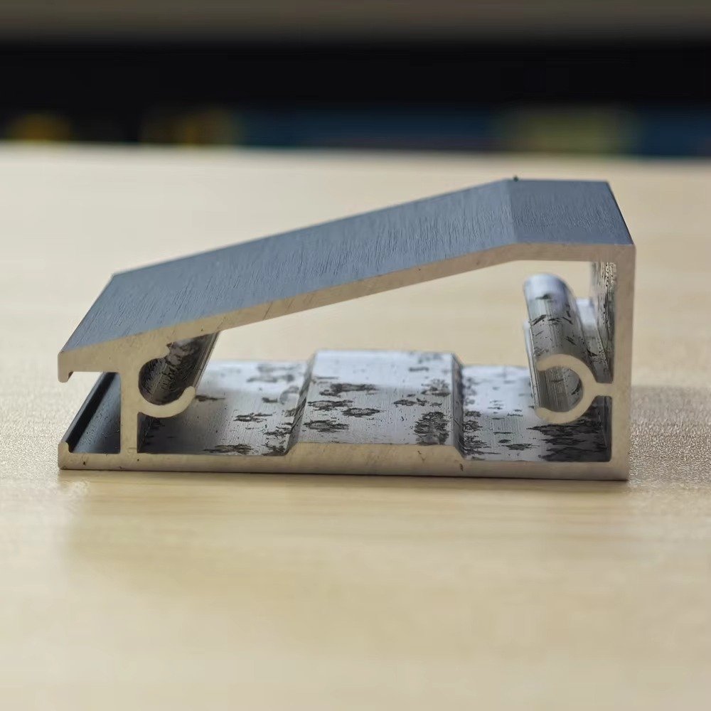 Aluminum Frames Boloni Glass Cabinet Door embedded handle/Long handle - Image 5