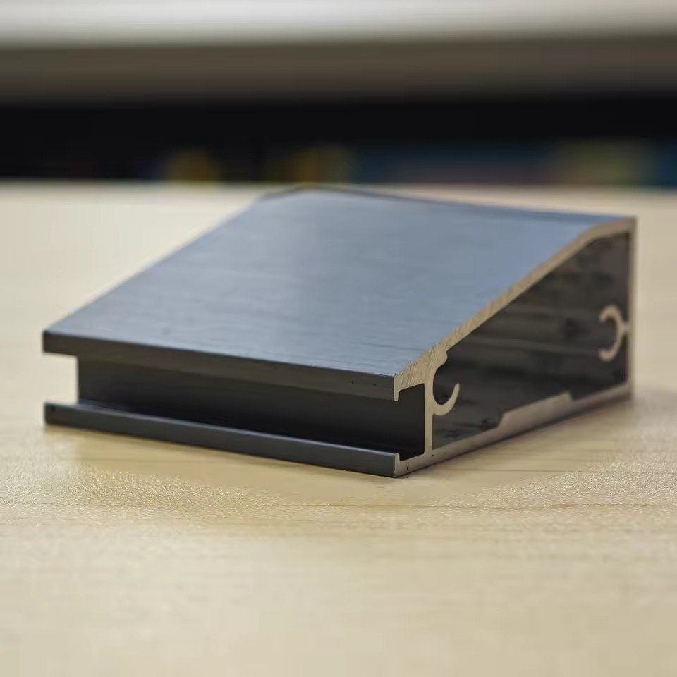 Aluminum Frames Boloni Glass Cabinet Door embedded handle/Long handle