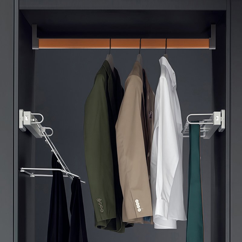 Aluminum Alloy Genuine Leather Oval Wardrobe Handle - Image 5